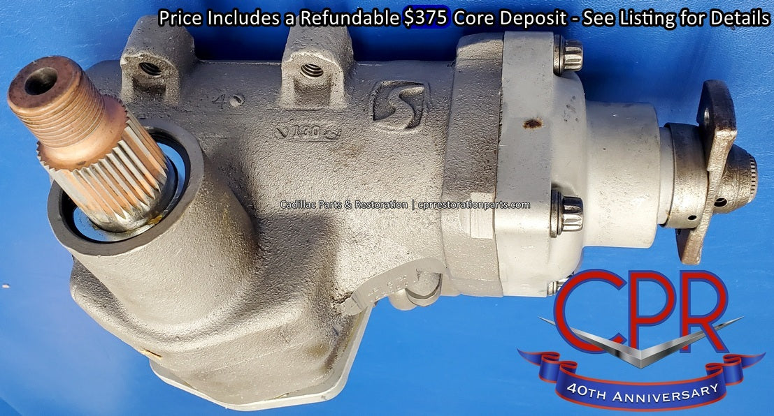 1957 1958 Cadillac Power Steering Gear Box - Rebuilt – CPR