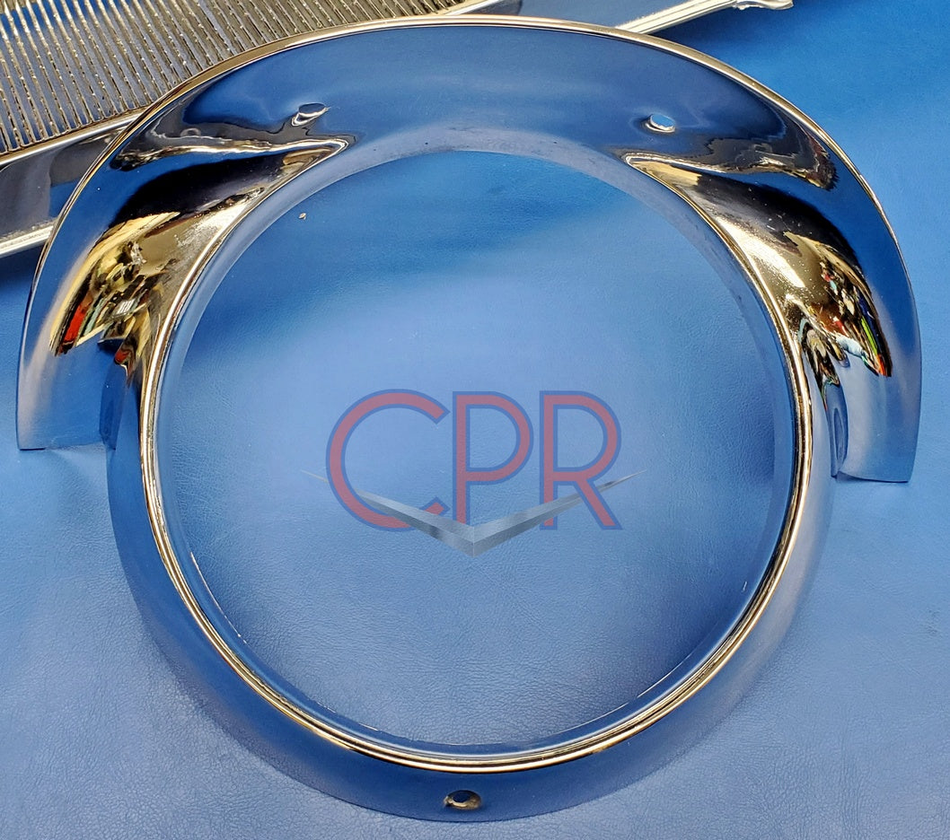 1957 Cadillac Headlight Headlamp Bezel (01) Replated CPR Cadillac
