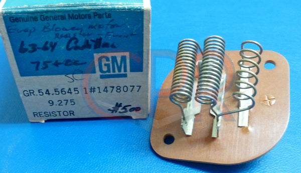 1959 1960 1961 1962 1963 1964 1965 Cadillac AC Air Conditioning Evaporator Blower Motor Resistor