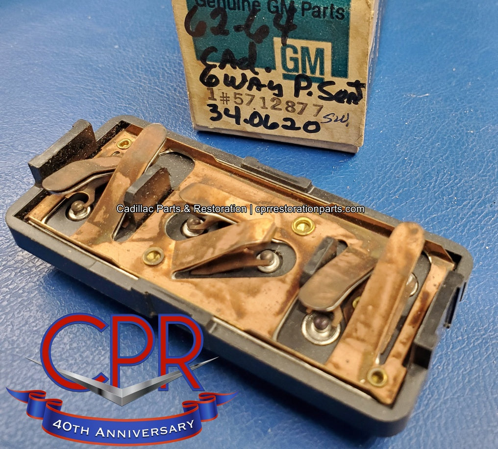 THE GREAT ESTATES グリニッチ 1962 1963 1964 Cadillac 6 Way Power Seat Switch Base - NOS – CPR