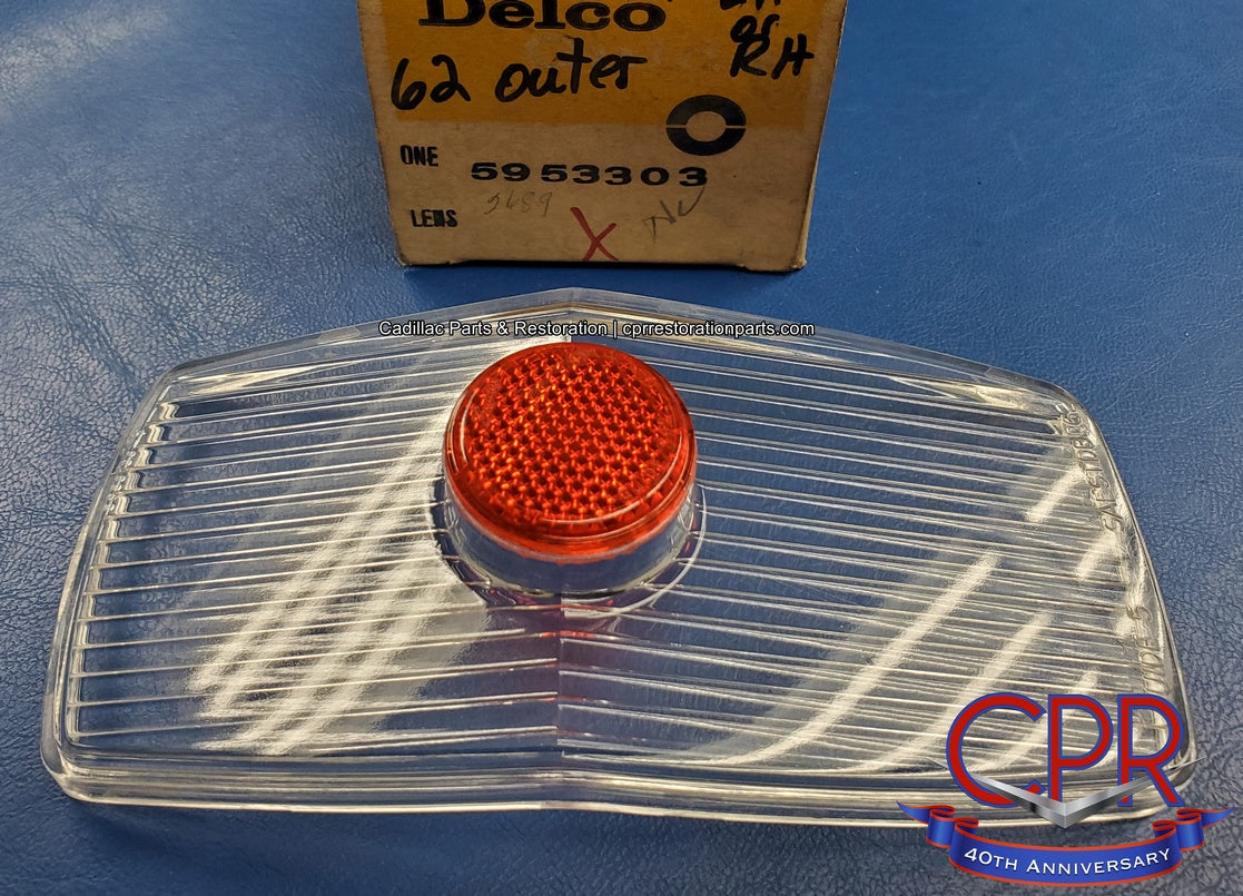 1962 Cadillac Rear Tail Lamp Lens - NOS – CPR Cadillac Restoration