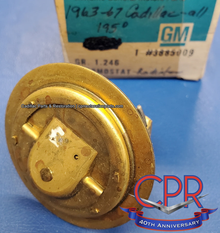 1963 1964 1965 1966 1967 Cadillac Radiator Thermostat 195 deg NOS