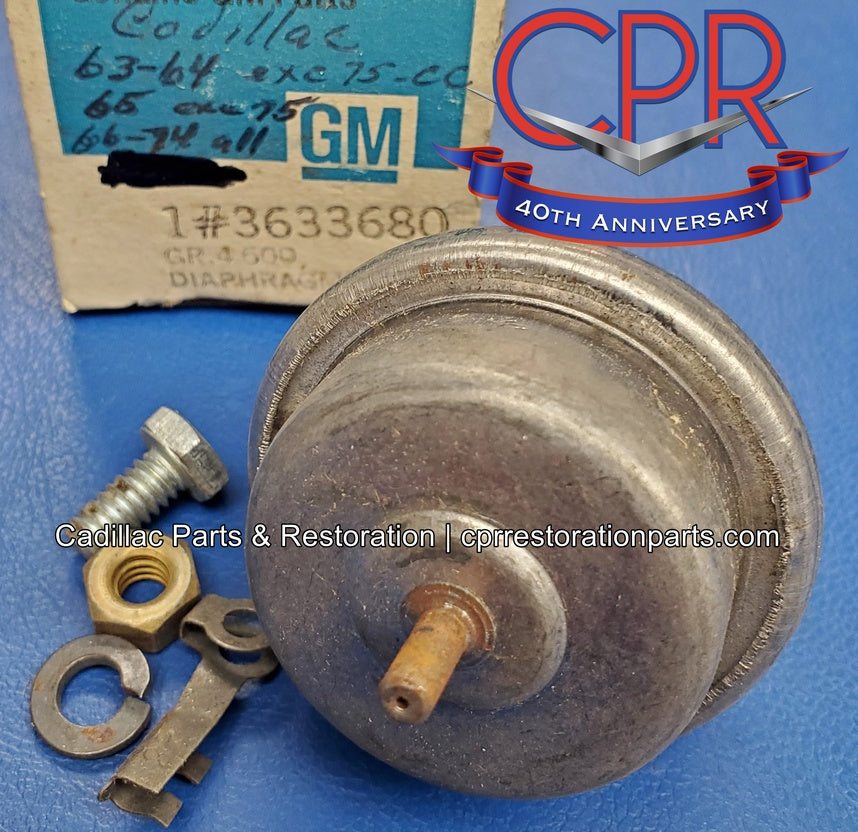 1963 1974 Cadillac Parking Brake Vacuum Diaphragm NOS CPR