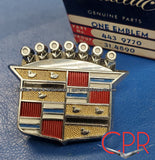 1964 1965 1966 1967 1968 Cadillac Trunk Lock Cylinder Emblem - NOS. Part# 4439770