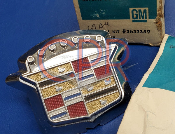 1969 Cadillac Trunk Lid Lock Emblem  NOS. Part 3633359