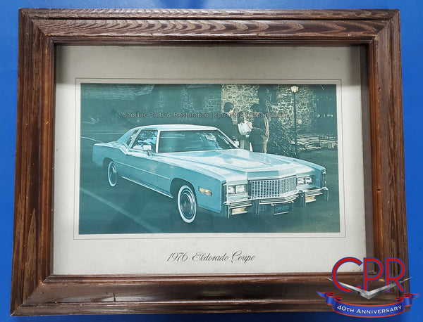 1976 Cadillac Eldorado Framed Dealer Display Picture