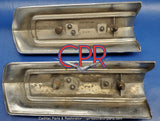 1977 1978 Cadillac Eldorado Front Bumper Fender Caps Part 1610756