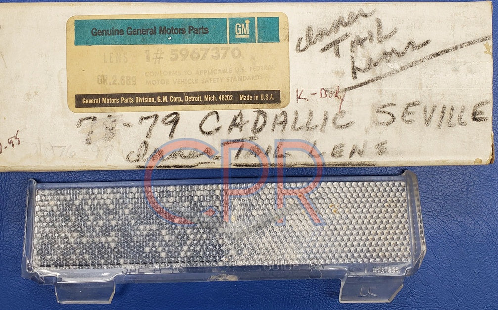 1976 1977 1978 1979 Cadillac Seville Rear Bumper & Tail Lamp Lens NO