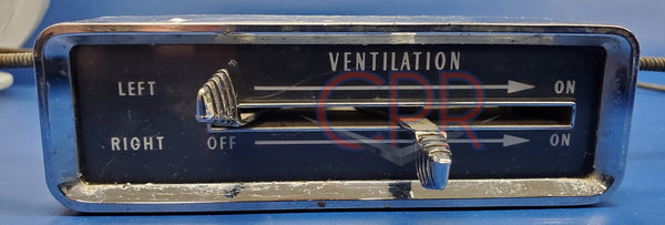 1959 1960 Cadillac Fresh Air Ventilator Dash Head Unit