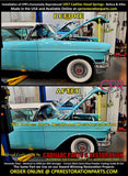 cadillac hood hinge springs 1957