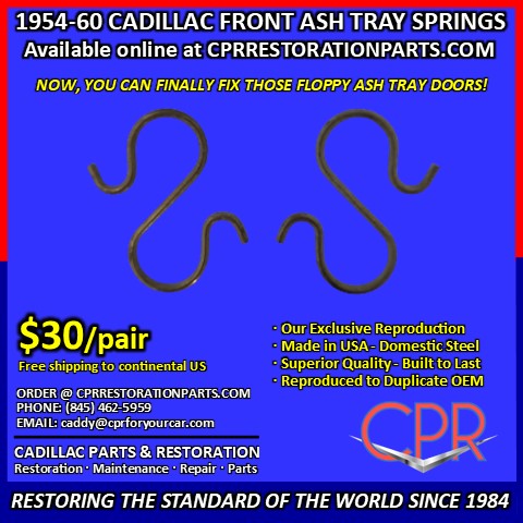 1954 1955 1956 1957 1958 1959 1960 Cadillac ash tray springs