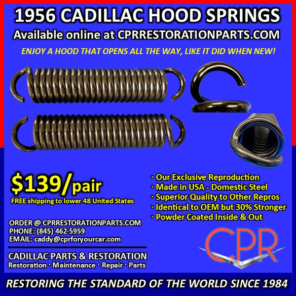 1956 Cadillac hood springs
