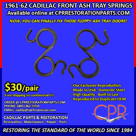 1961 1962 Cadillac ash tray springs