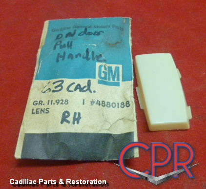 1963 Cadillac Door Handle Lens RH Side - NOS