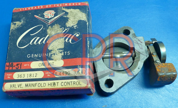 1949 1950 1951 Cadillac Manifold Heat Control Riser Valve - NOS. Part# 3631812.