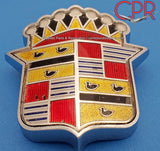 1950 Cadillac Hood Crest with Bezel - very nice OEM.