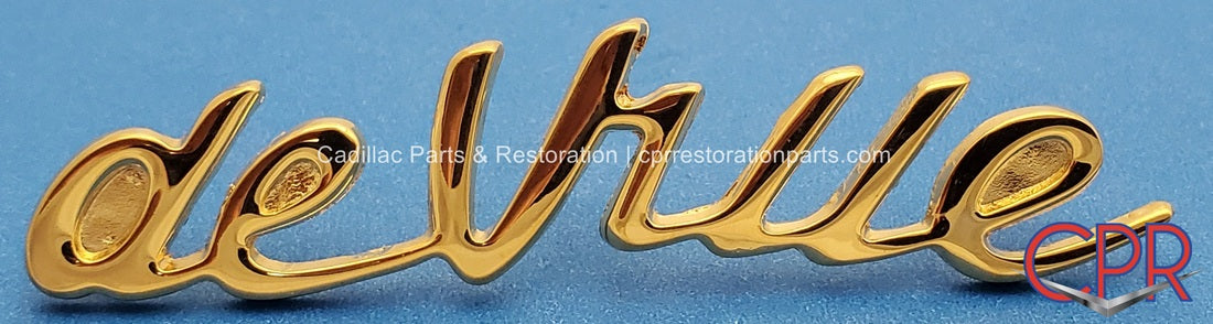 1954 1955 Cadillac Coupe deVille Script Emblem - Rear Quarter – CPR ...
