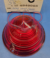 1958 Cadillac Rear Tail Lens, Red - NOS