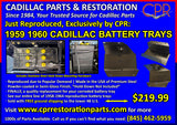 1959 1960 Cadillac Battery Tray - Made in the USA by CPR