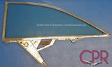 1959 Cadillac coupes rear quarter window glass left side | 1960 Cadillac coupes rear quarter window left side from Cadillac Parts &amp; Restoration (CPR).