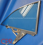 1959 1960 Cadillac Rear Quarter Window Frame and Glass - Left