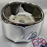 From Cadillac Parts & Restoration (CPR): 1959 Cadillac rear bumper end - left side.