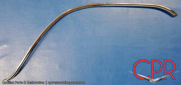 1960 Cadillac Wheel Opening Molding - Restored and Polished - Right Passenger Side