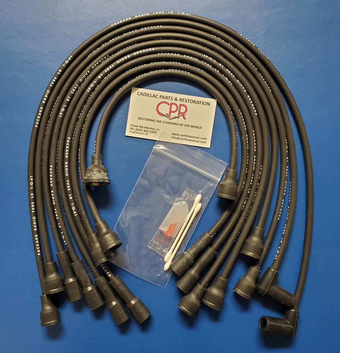 1961 Cadillac Spark Plug Ignition Wires date stamped "1Q61" CPR