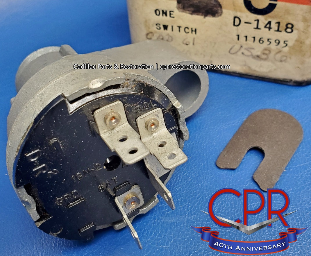 1961 Cadillac Ignition Switch - One Year Only - NOS 1116595 – CPR
