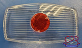 1962 Cadillac Rear Tail Lamp Lens, Outer, w Red Reflex - NOS. Part# 5953303