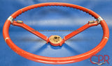 Red 1963 Cadillac steering wheel tilt | Red 1964 Cadillac tilt steering wheel from Cadillac Parts &amp; Restoration (CPR).