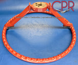 Red 1963 Cadillac steering wheel tilt | Red 1964 Cadillac tilt steering wheel from Cadillac Parts &amp; Restoration (CPR).