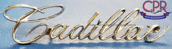 Large Cadillac Script Sign 1963 Cadillac Glove Box Door & 1965 Cadillac Ashtray Door Script Emble ...