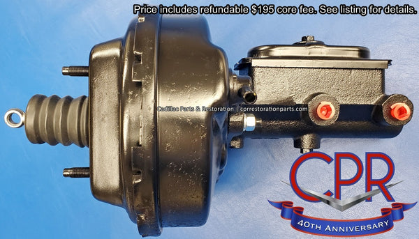 1965 Cadillac Brake Booster and Master Cylinder, Bendix - Rebuilt