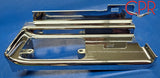 1964 1965 Cadillac Rear Bumper Bar Ornament - NOS. Right Passenger side on license guard. Extremely nice condition. Part# 1471147. From Cadillac Parts & Restoration.