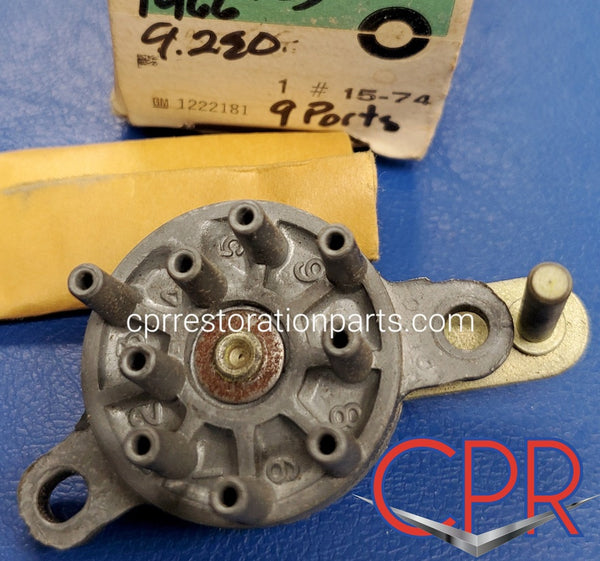 1965 1966 Cadillac A/C Air Conditioning Power Servo or Programmer Valve (front, 9 ports) - NOS. Part# 1222181