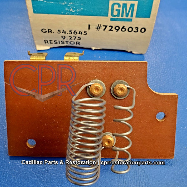 1965 Cadillac Evaporator Blower Resistor - NOS. Part# 7296030