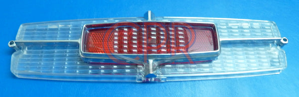 1965 Cadillac Tail Light Lamp Lens & Chrome Bezel - NOS