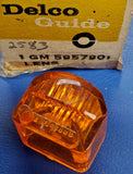 1966 Cadillac Front Fender Turn Signal Lens, LH Drivers Side - NOS. Part# 5957901