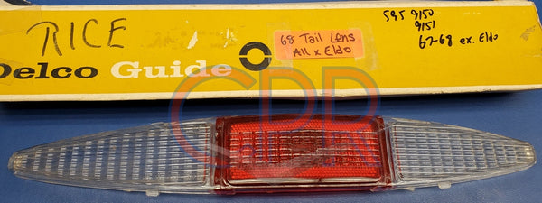 1967 1968 Cadillac Rear Tail Lamp Assembly NOS Part 5959150