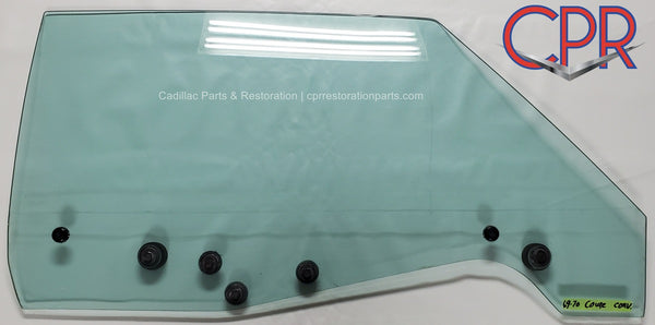 1969 1970 Cadillac Coupe Convertible Front Right Glass Window - Tinted