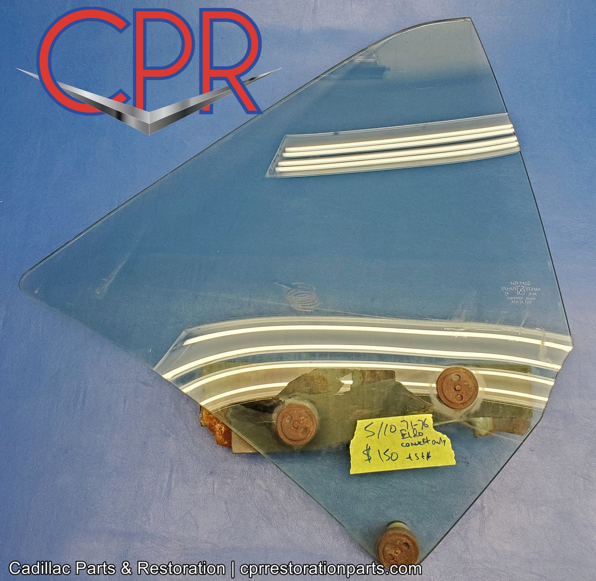 1971-1976 Cadillac Eldorado Convertible Rear Quarter Window Glass - Ri ...