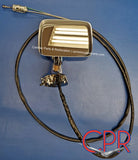 From Cadillac Parts & Restoration (CPR): NOS 1974 1975 1976 Cadillac Outside Rear View Mirror Remote - Right Passenger Side 9729229