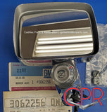 1976 1977 1978 Cadillac Side Rear View Mirror Remote w Illuminated Thermometer - NOS. Driver/Left side. 3062256
