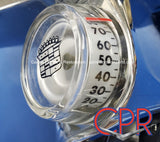 1976 1977 1978 Cadillac Side Rear View Mirror Remote w Illuminated Thermometer - NOS. Driver/Left side. 3062256