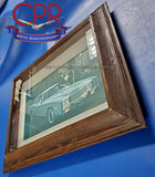 1976 Cadillac Eldorado Framed Dealer Display Picture innsbruck blue