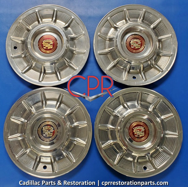 1957 Cadillac Wheel Covers Hub Caps Set 1