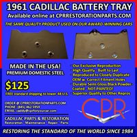 1961 Cadillac battery tray