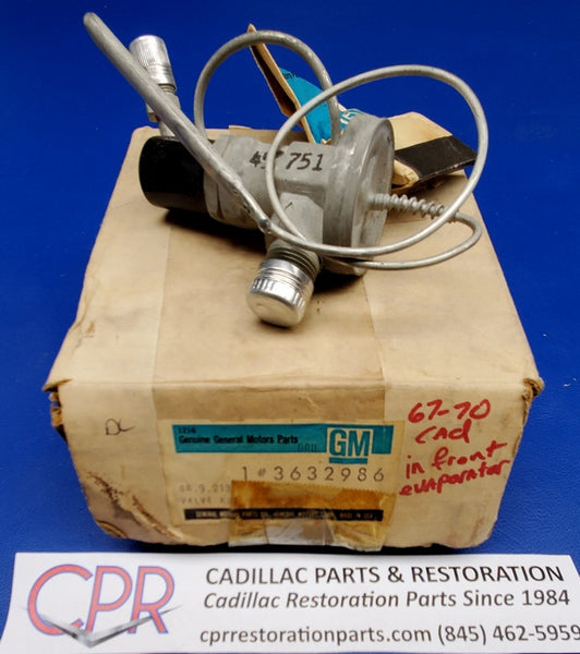 1967 1968 1969 1970 Cadillac Valve Kit (Front of Evaporator) NOS CPR