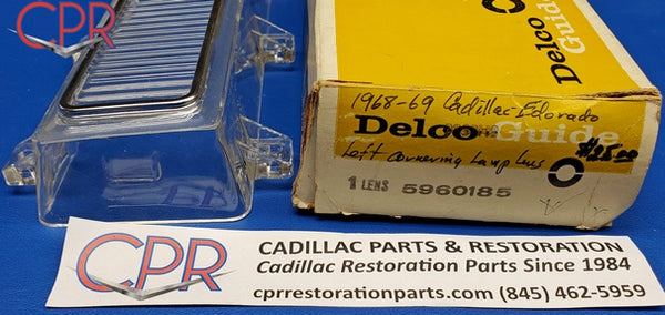 1968 1969 Cadillac Eldorado Cornering Lamp Lens LH Drivers Side - NOS. Part# 5960185